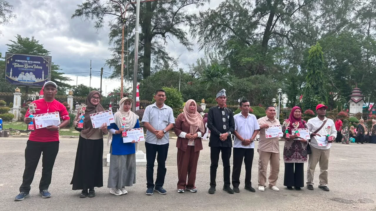 Sabet Juara Harapan 1 Pawai Alegoris HUT RI ke-81, SMKN 1 Langsa Unjuk Kreativitas dan Prestasi