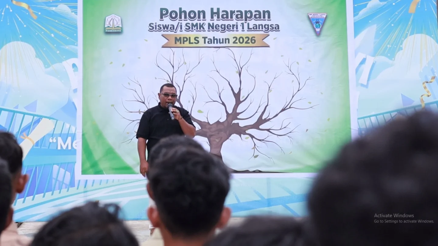 POHON HARAPAN SISWA MENUTUP KEGIATAN MPLS SMKN 1 LANGSA TAHUN 2026